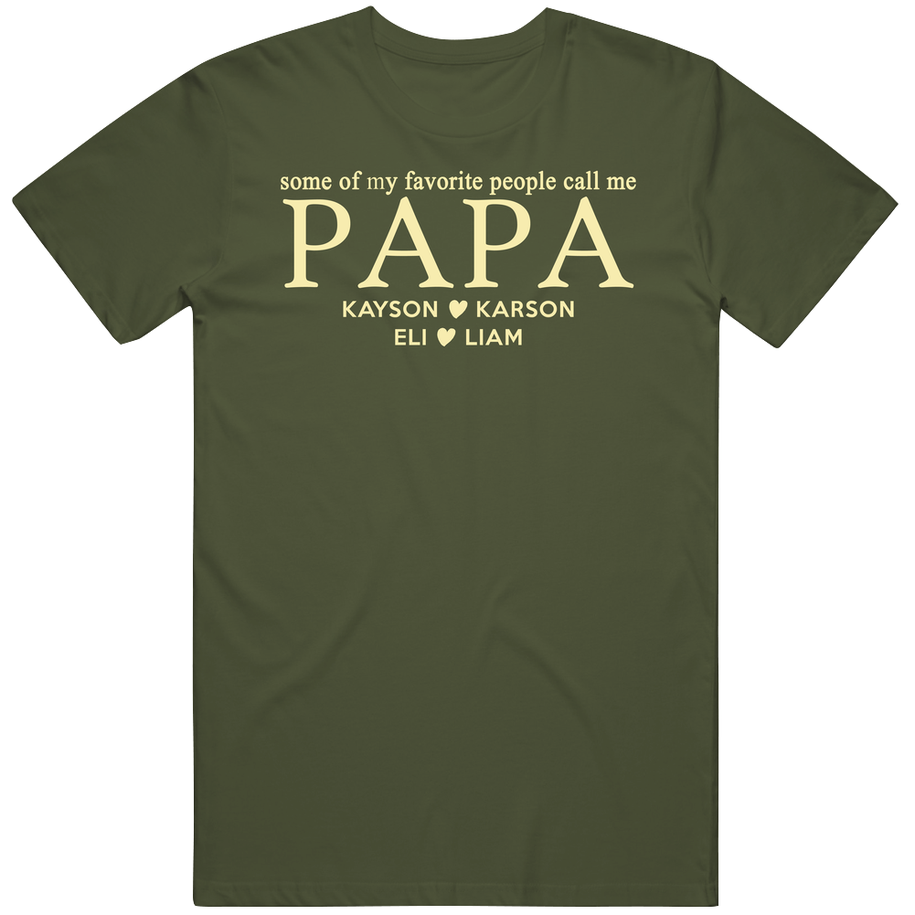 Papa For Sara B Cotton Classic T Shirt