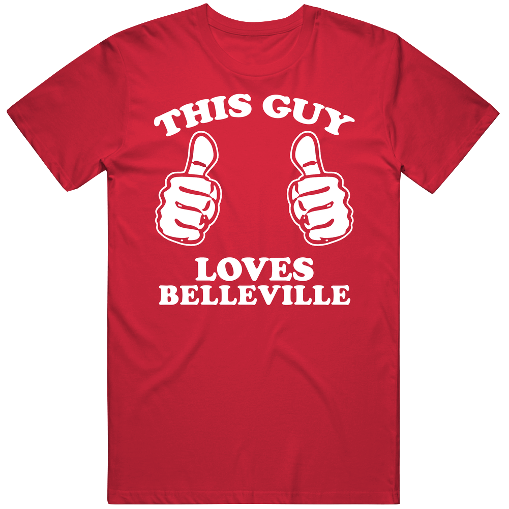 This Guy Loves Belleville Custom Cotton Classic T Shirt