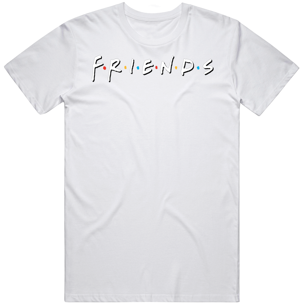 Friends Show White Logo Cotton Classic T Shirt Friends Show White Logo Cotton Classic T Shirt