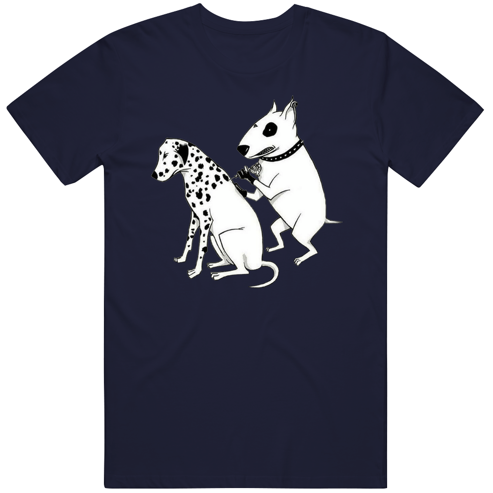 Dalmatian Dog Tattoo Navy Cotton Classic T Shirt Dalmatian Dog Tattoo Navy Cotton Classic T Shirt