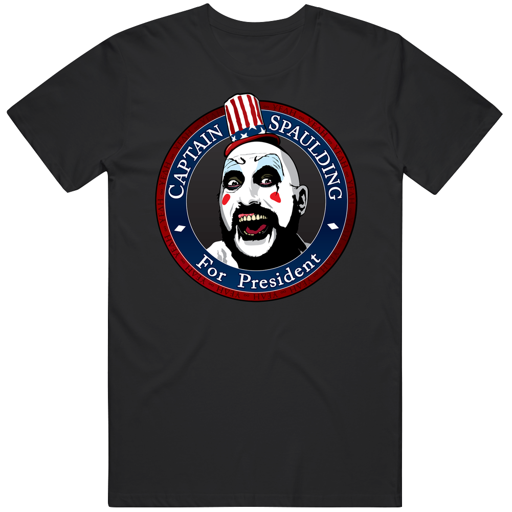 Tee T-Shirt Captain Spaulding Zombie Corpses The Devil's For President Black Size S - 6XL Cotton Classic T Shirt Tee T-Shirt Captain Spaulding Zombie Corpses The Devil's For President Black Size S - 6XL Cotton Classic T Shirt