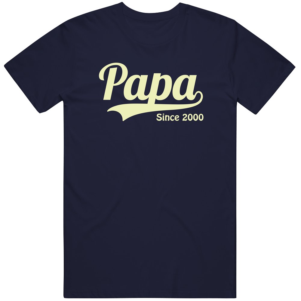 Papa Since 2000 Mens Vintage T Shirt Papa Since 2000 Mens Vintage T Shirt