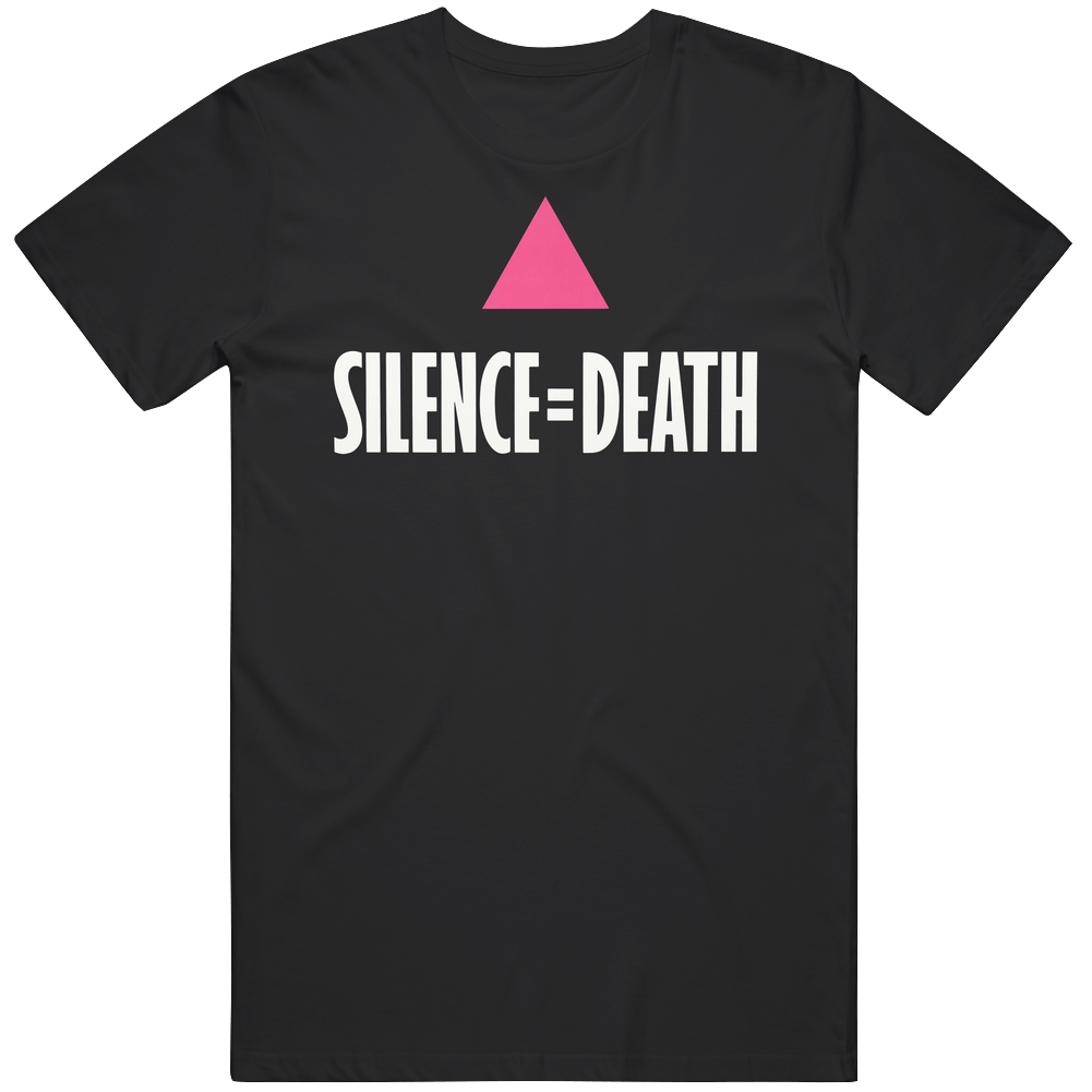 Silence = Death Silent Campaign Aids Silence Death Mens Vintage T Shirt