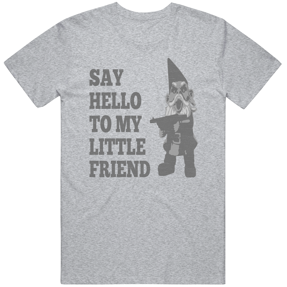 Little Friend Scarface Machine Gun Gnome Mens Vintage T Shirt