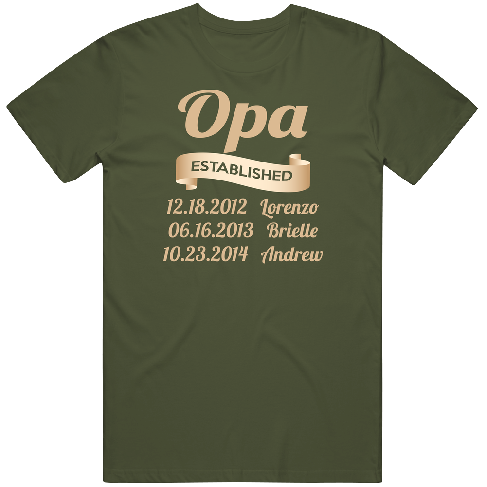 Opa Est For Tara Mens Vintage T Shirt Opa Est For Tara Mens Vintage T Shirt