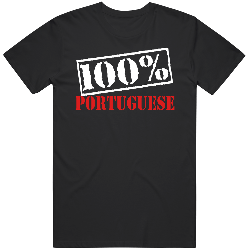 100 100% Portuguese Funny Portugal Mens Vintage T Shirt