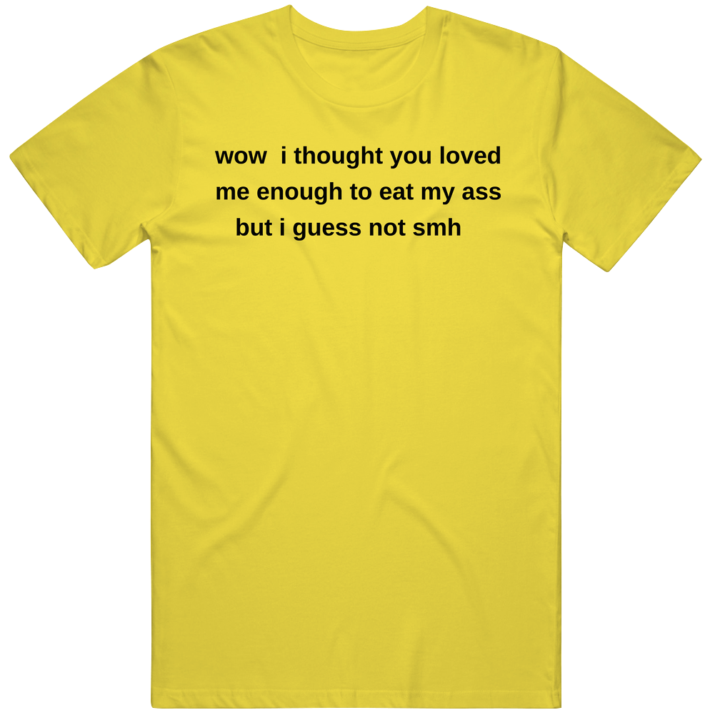 Wow I Tho Mens Vintage T Shirt