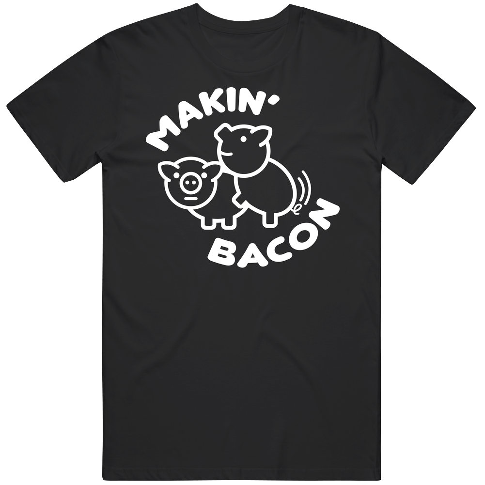 Makin Bacon Funny Pig Pork Lovers Foodie Mens Vintage T Shirt Makin Bacon Funny Pig Pork Lovers Foodie Mens Vintage T Shirt