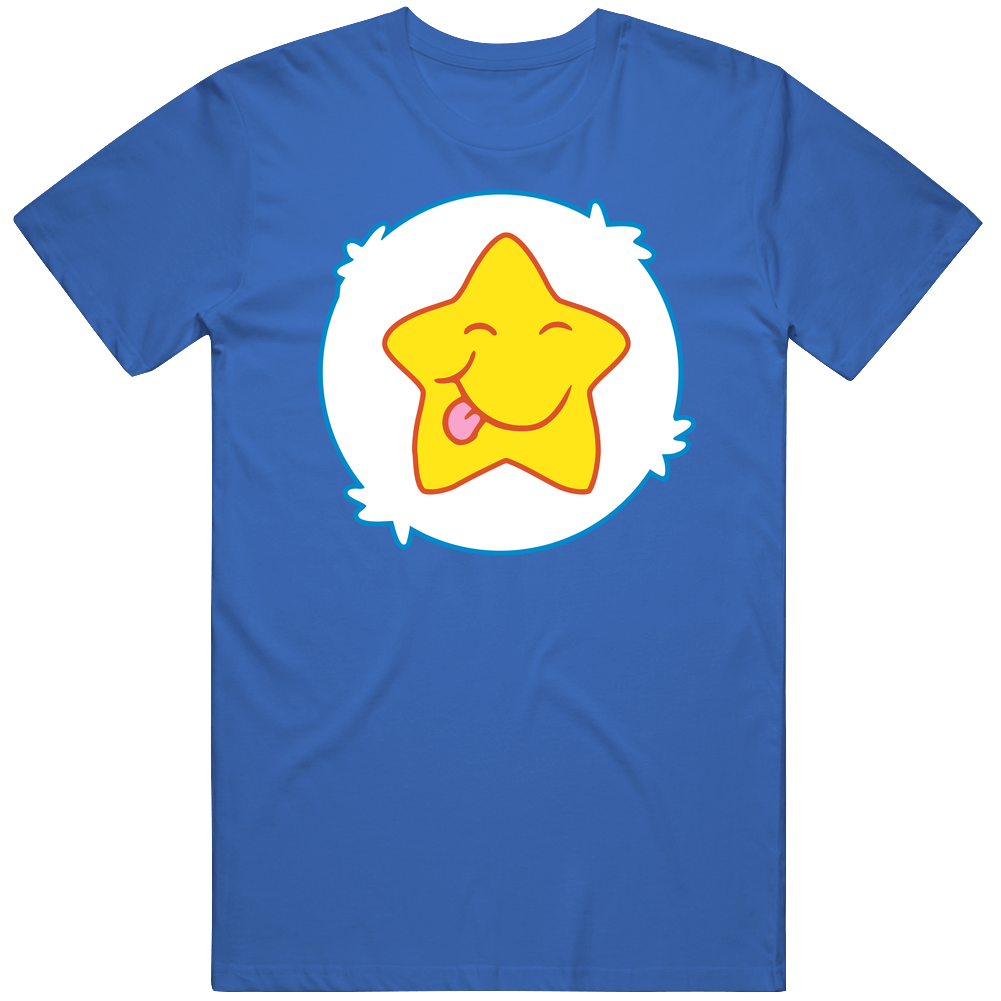 Blue Laugh A Lot  Carebear Mens Vintage T Shirt