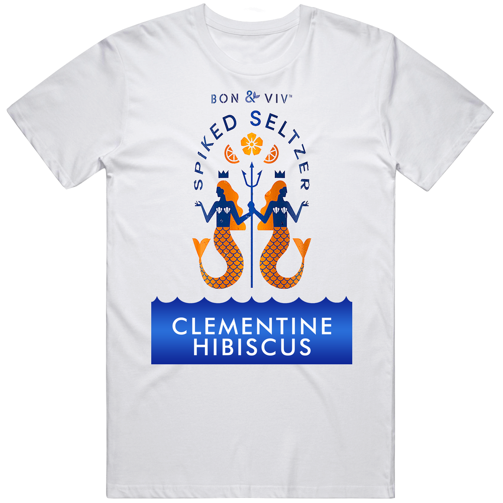 Bon And Viv Spiked Seltzer Clementine Hibiscus Halloween Costume Alcohol Drink Mens Vintage T Shirt Bon And Viv Spiked Seltzer Clementine Hibiscus Halloween Costume Alcohol Drink Mens Vintage T Shirt
