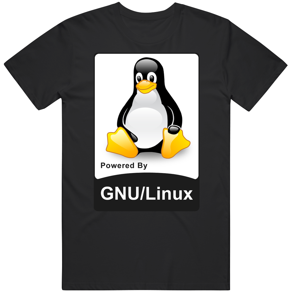 Powered By Linux 1 Mens Vintage T Shirt Powered By Linux 1 Mens Vintage T Shirt