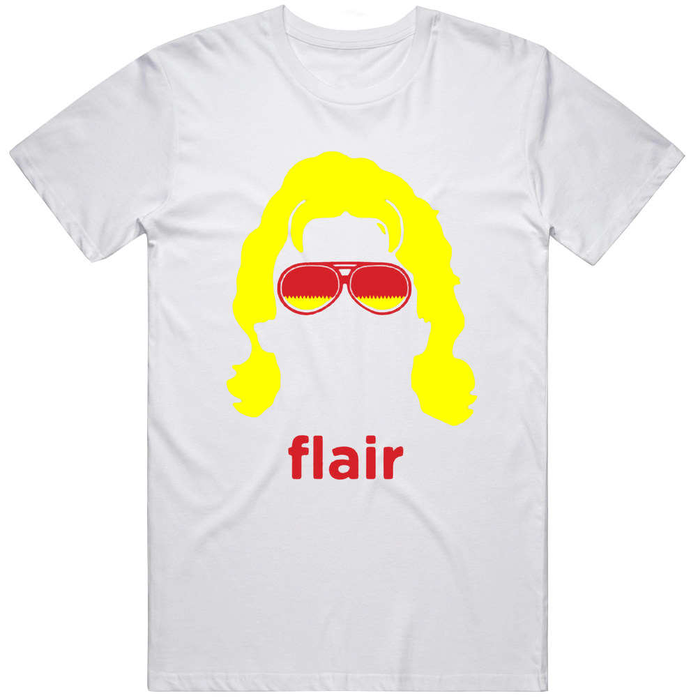 Ric Flair Silhouette Yellow Mens Vintage T Shirt