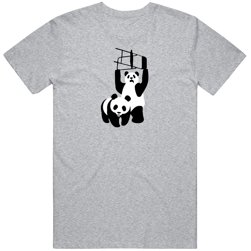 Panda Love Wrestling Funny A.pig.in. Mens Vintage T Shirt