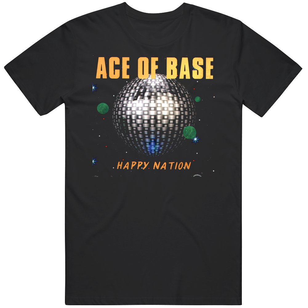 Ace Of Base Band Happy Nation Mens Vintage T Shirt