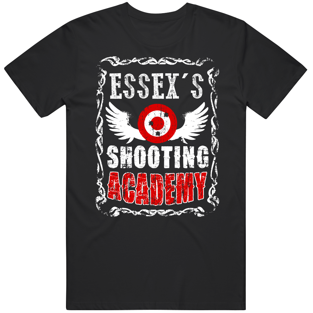 Essex Shooting Academy Gun Range Firearm Mens Vintage T Shirt Essex Shooting Academy Gun Range Firearm Mens Vintage T Shirt