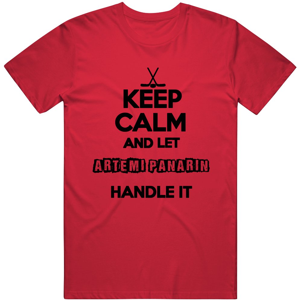 Keep Calm And Let Artemi Panarin Handle It Chicago Hockey Mens Vintage T Shirt Keep Calm And Let Artemi Panarin Handle It Chicago Hockey Mens Vintage T Shirt