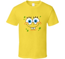 Spongebob Square Pants Face Cartoon TV Show T Shirt 12277510