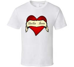 Heart Tattoo Martin Sheen Fan Celebrity T Shirt 17705324