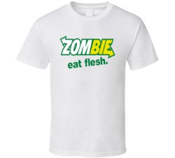 Subway Parody Zombie Eat Flesh Fast Food Funny T Shirt 7956829