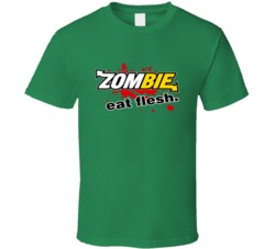 Subway Restaurant Zombie Eat Flesh Parody Slogan Funny T Shirt 7956836