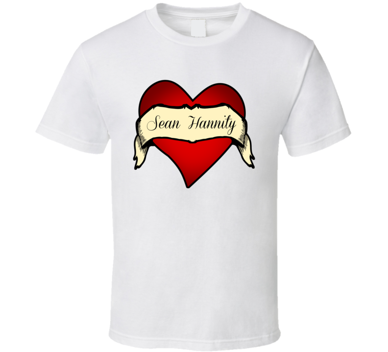 Heart Tattoo Sean Hannity Fan Celebrity T Shirt Heart Tattoo Sean Hannity Fan Celebrity T Shirt