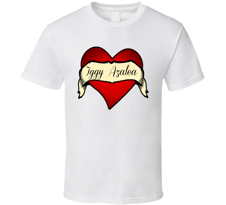 Heart Tattoo Iggy Azalea Fan Celebrity T Shirt Heart Tattoo Iggy Azalea Fan Celebrity T Shirt