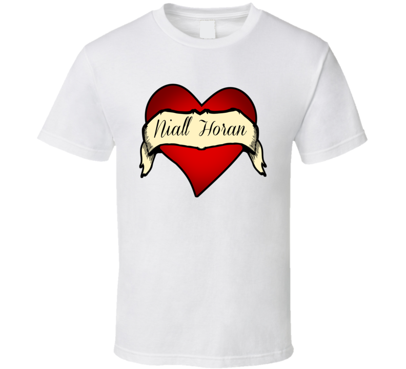 Heart Tattoo Niall Horan Fan Celebrity T Shirt