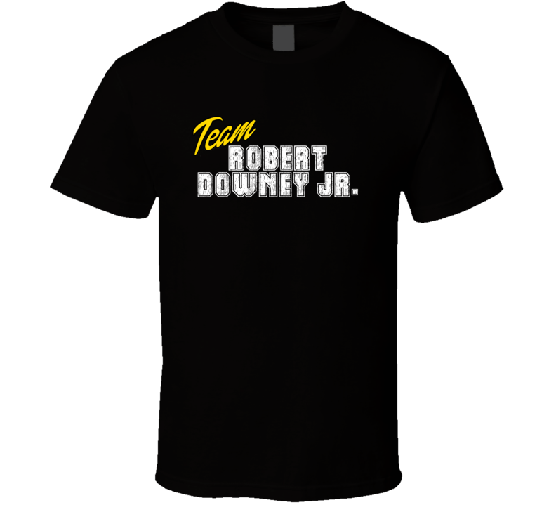 Team Robert Downey Jr. Celebrity T Shirt