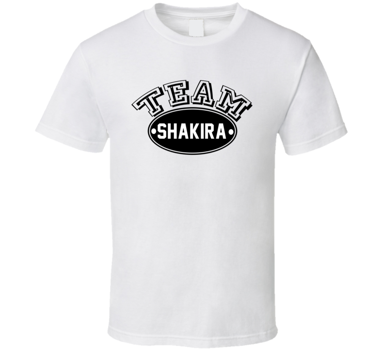 Team Shakira Sports Theme Celebrity T Shirt