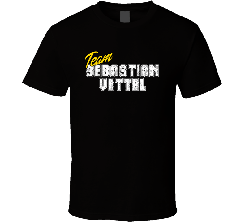 Team Sebastian Vettel Celebrity T Shirt Team Sebastian Vettel Celebrity T Shirt