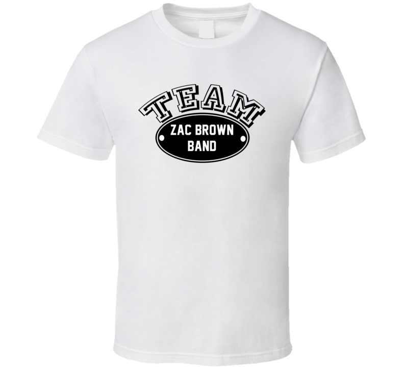 Team Zac Brown Band Sports Theme Celebrity T Shirt