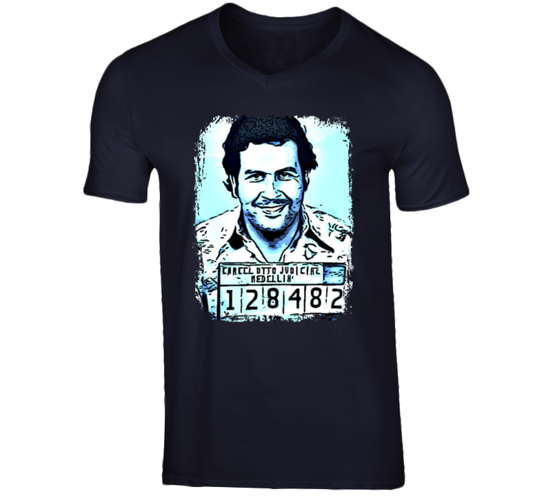 Narcos Pablo Escobar Distressed V Neck T Shirt Narcos Pablo Escobar Distressed V Neck T Shirt