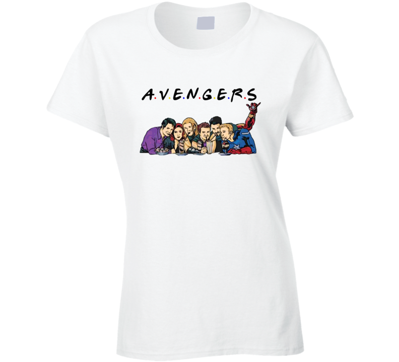 Avengers Friends Parody Cool Movie Funny Ladies T Shirt Avengers Friends Parody Cool Movie Funny Ladies T Shirt