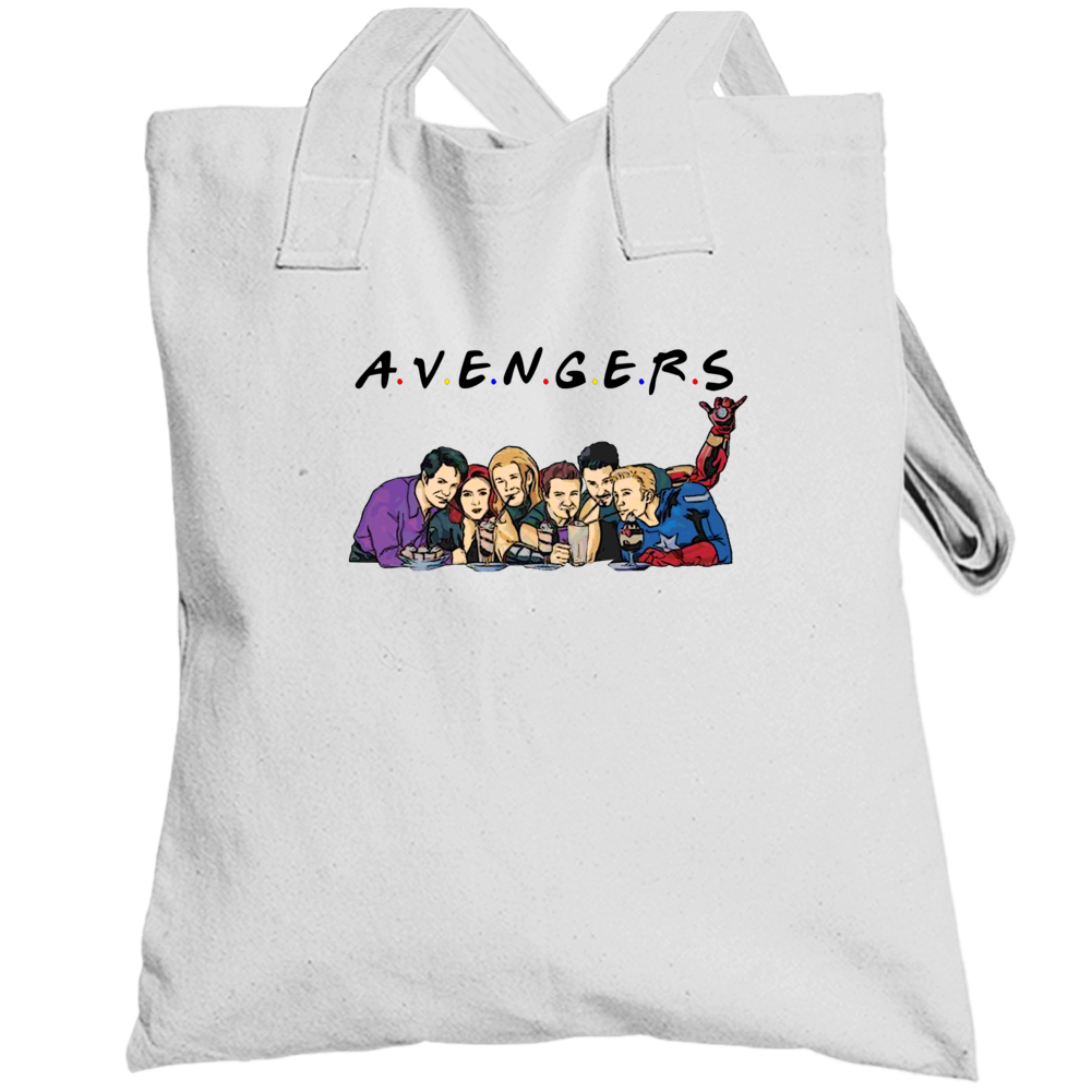 Avengers Friends Parody Cool Movie Funny Totebag Avengers Friends Parody Cool Movie Funny Totebag