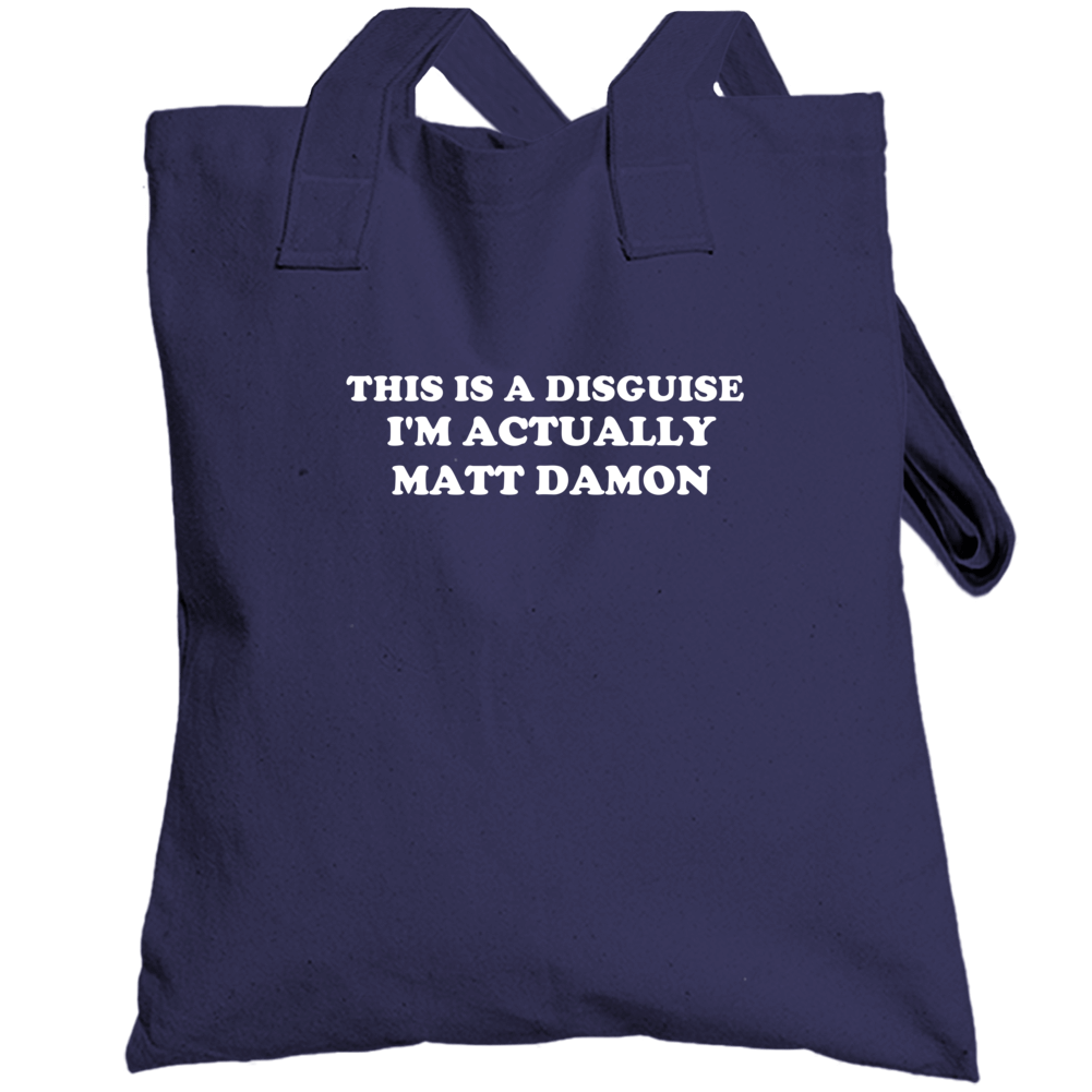 Matt Damon Fan Costume Funny Totebag Matt Damon Fan Costume Funny Totebag