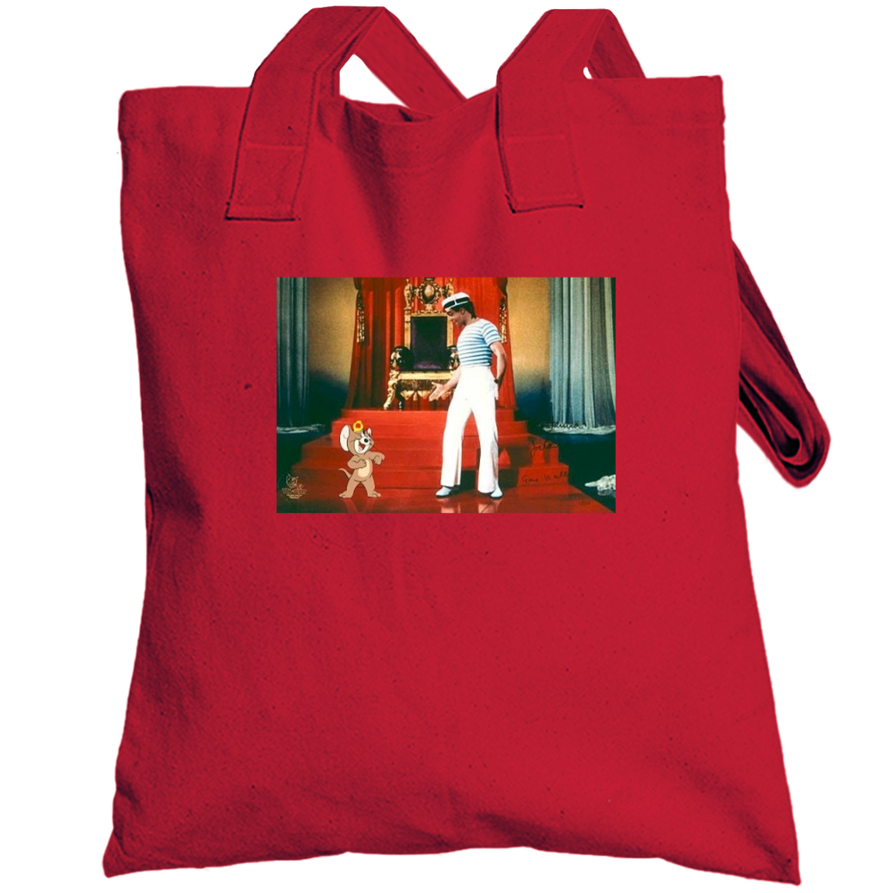Gene Kelly Dancing Tom Mouse Retro Anchors Aweigh Totebag Gene Kelly Dancing Tom Mouse Retro Anchors Aweigh Totebag