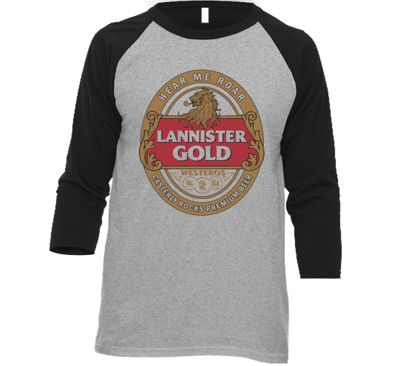 Lannister Gold Hear Me Roar Premium Beer Game Of Thrones Tv T Shirt