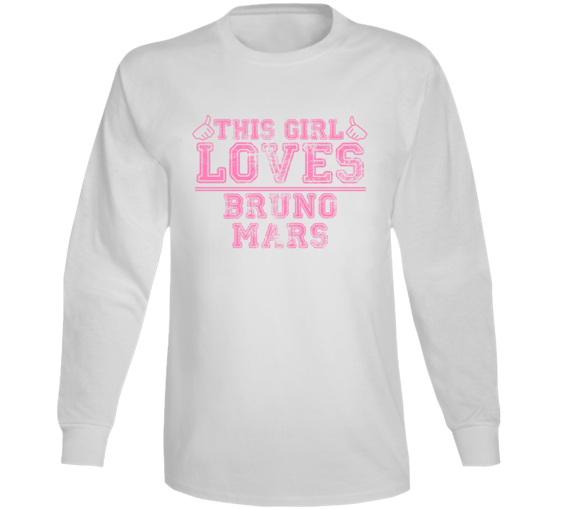 This Girl Loves Bruno Mars Celebrity Long Sleeve This Girl Loves Bruno Mars Celebrity Long Sleeve