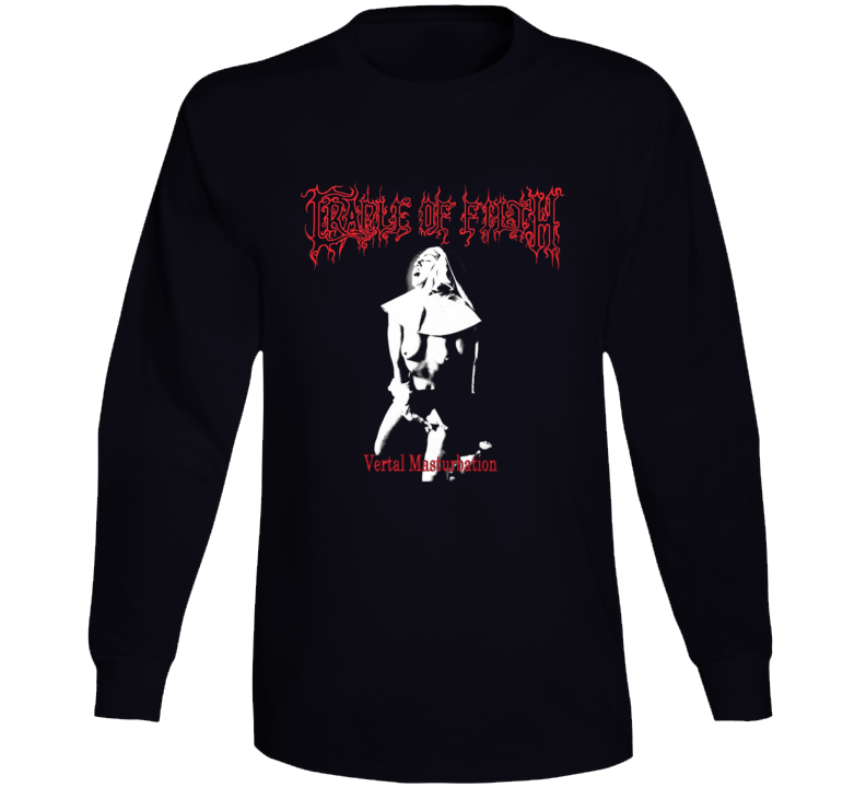 Cradle Of Filth Nun Vertal Masterbation Adult Music Fan Long Sleeve