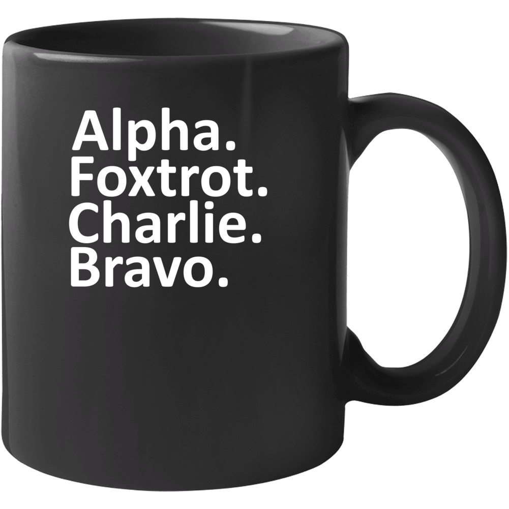 Alpha Foxtrot Charlie Bravo Afc Bournemouth England Soccer Mug