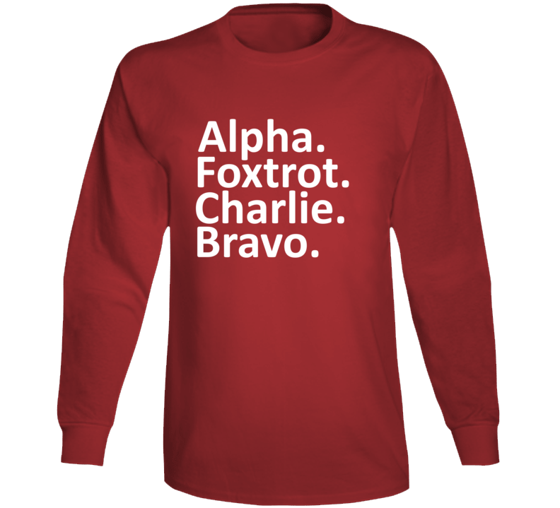 Alpha Foxtrot Charlie Bravo Afc Bournemouth England Soccer Long Sleeve Alpha Foxtrot Charlie Bravo Afc Bournemouth England Soccer Long Sleeve