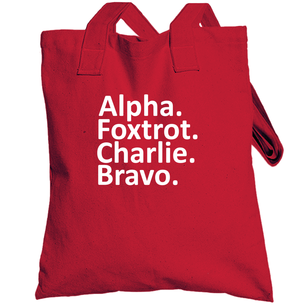 Alpha Foxtrot Charlie Bravo Afc Bournemouth England Soccer Totebag