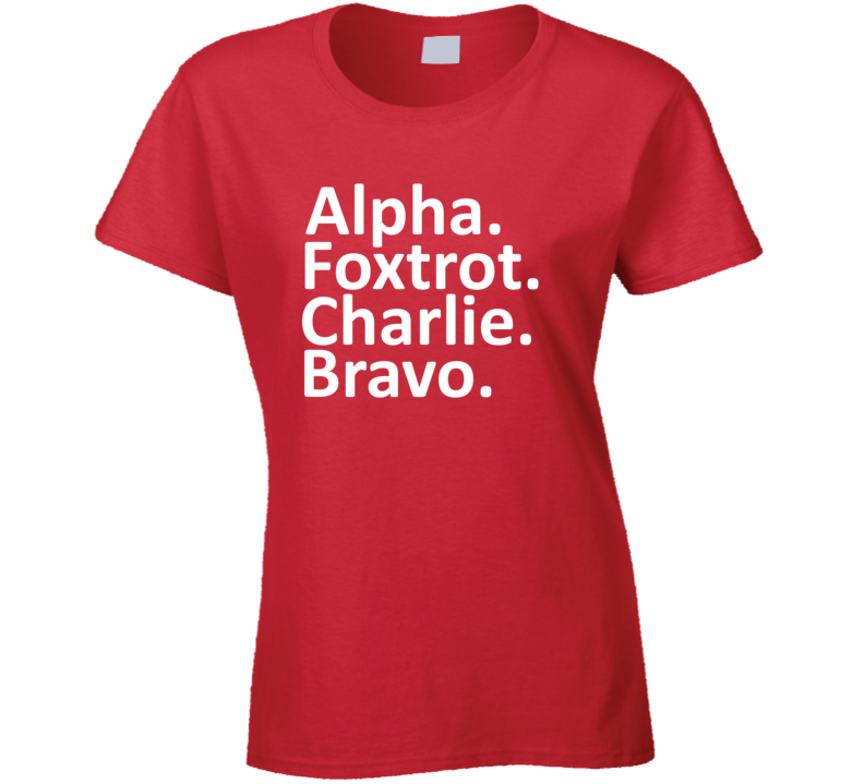 Alpha Foxtrot Charlie Bravo Afc Bournemouth England Soccer Ladies T Sh Alpha Foxtrot Charlie Bravo Afc Bournemouth England Soccer Ladies T Sh