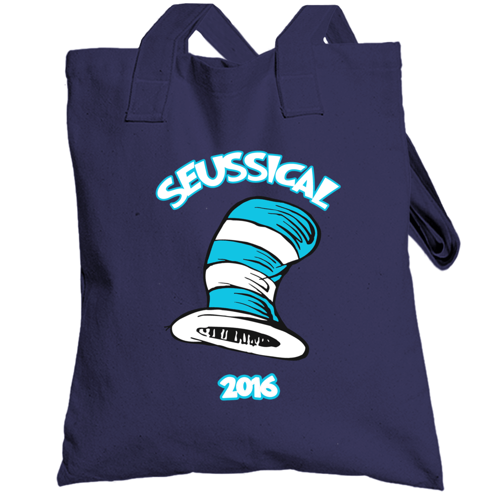 Seussical Dr Seuss Cat In The Hat Front Totebag Seussical Dr Seuss Cat In The Hat Front Totebag