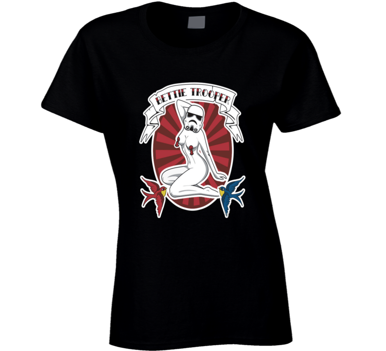 Bettie Trooper Parody Funny Star Wars Ladies T Shirt