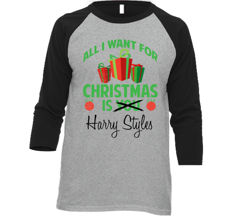 All I Want For Christmas Is Harry Styles Celebrity T Shirt All I Want For Christmas Is Harry Styles Celebrity T Shirt