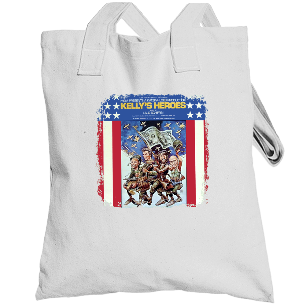 Kellys Heroes Distressed 1970 Classic Movie Totebag Kellys Heroes Distressed 1970 Classic Movie Totebag