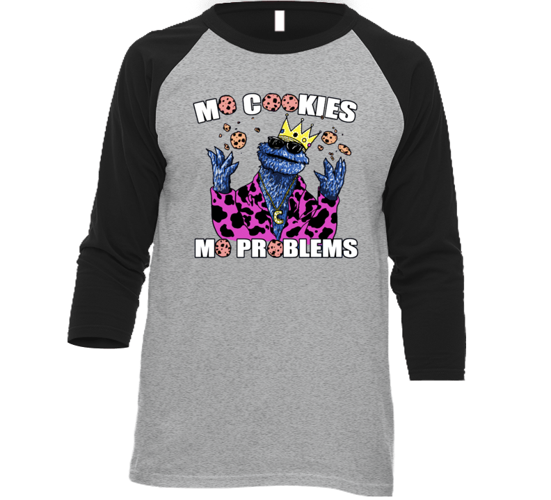 Mo Cookies Mo Problems Cookie Monster Seasome Street Funny Tv T Shirt