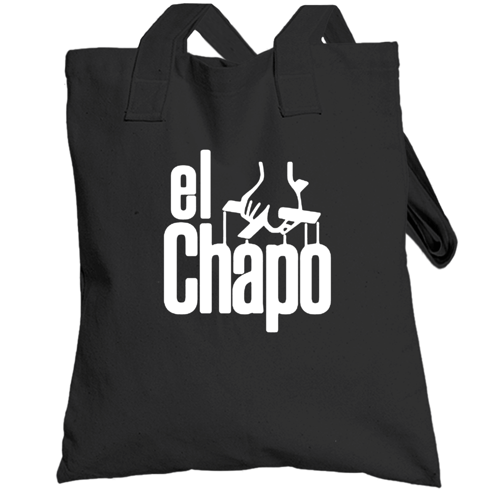 El Chapo Godfather Parody Funny Totebag