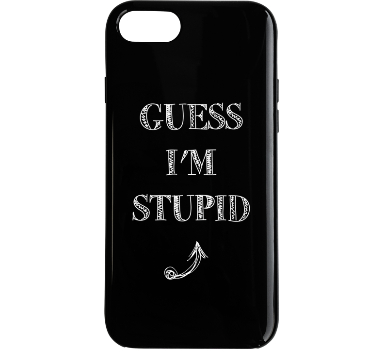 Guess Im Stupid Arrow Pointing Up Funny Party Matching Phone Case
